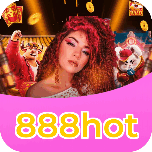 Interface do aplicativo 888hot mostrando jogos disponíveis no iOS e Android
